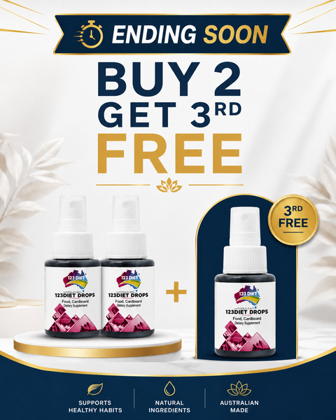 BUY 2 GET 3RD FREE 123DIET DROPS ENDING SOON